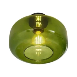 Qazqa plafondlamp bizle zwart e27