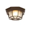 Qazqa plafondlamp bri bruin e27