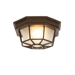 Qazqa plafondlamp bri bruin e27