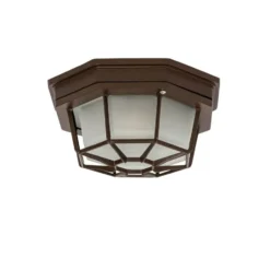 Qazqa plafondlamp bri bruin e27