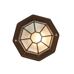 Qazqa plafondlamp bri bruin e27