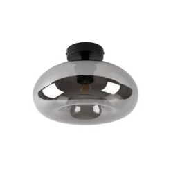 Qazqa plafondlamp busa zwart e27