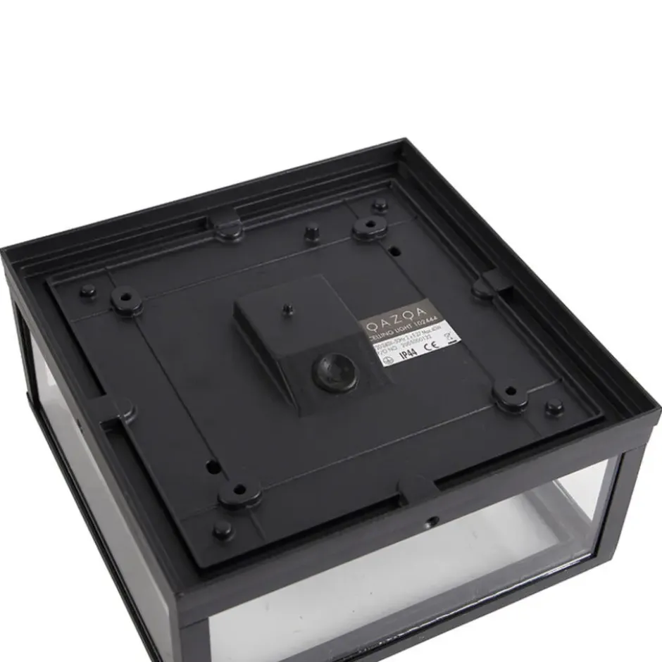 Qazqa plafondlamp charlois zwart e27