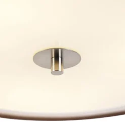 Qazqa plafondlamp drum duo bruin e27