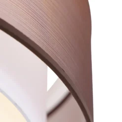 Qazqa plafondlamp drum duo bruin e14