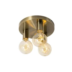 Qazqa plafondlamp facil bronskleurig e27