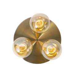 Qazqa plafondlamp facil bronskleurig e27