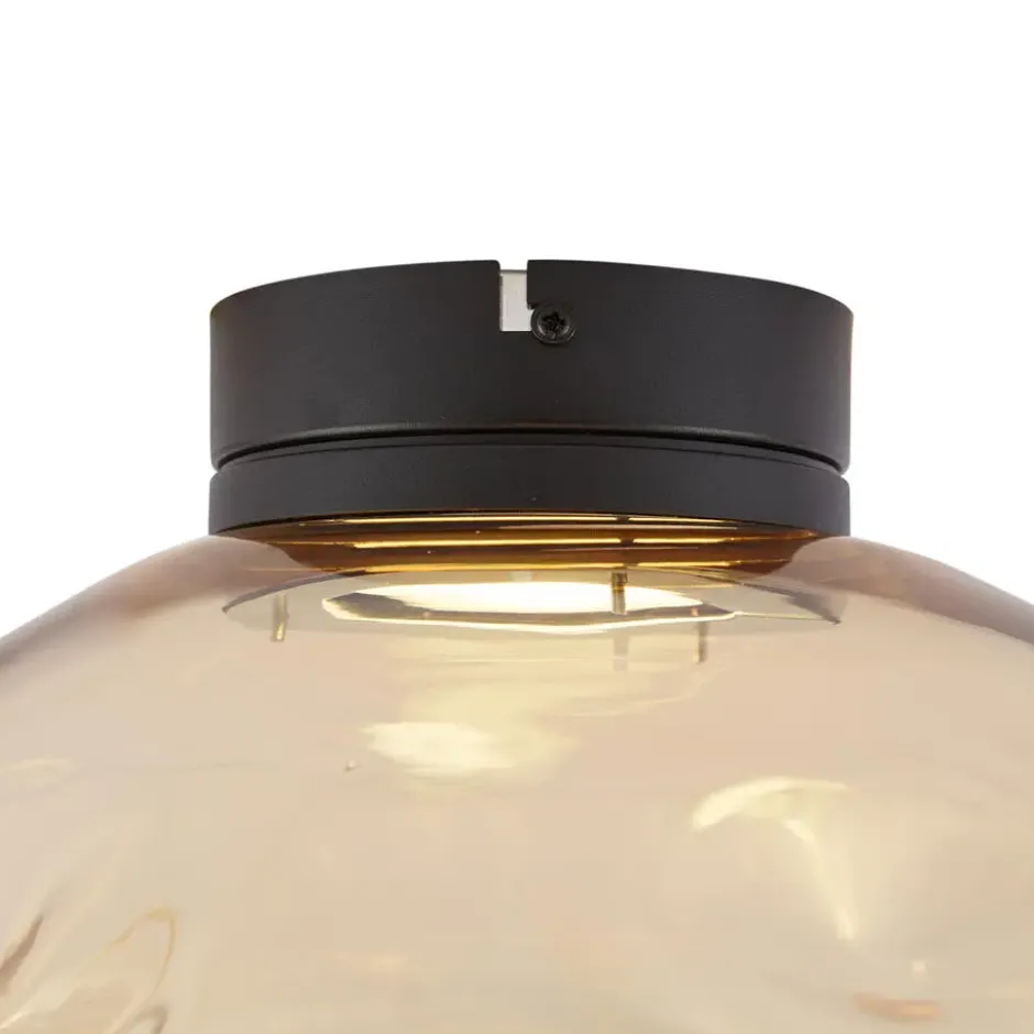 Qazqa plafondlamp gemma zwart gx53