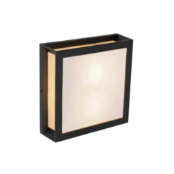 Qazqa plafondlamp jeffrey zwart e27