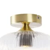 Qazqa plafondlamp karel goudkleurig e27