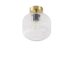 Qazqa plafondlamp karel goudkleurig e27