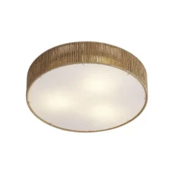 Qazqa plafondlamp luz beige e27
