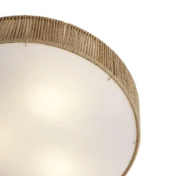 Qazqa plafondlamp luz beige e27