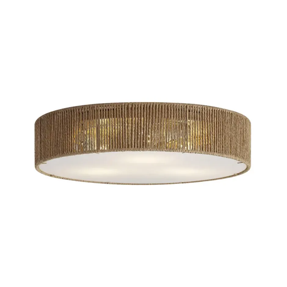Qazqa plafondlamp luz beige e27