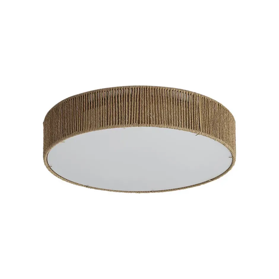 Qazqa plafondlamp luz beige e27