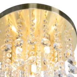 Qazqa plafondlamp medusa goudkleurig g9