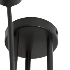 Qazqa plafondlamp met meerdere armen sydney zwart e27