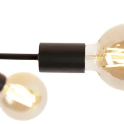 Qazqa plafondlamp met meerdere armen sydney zwart e27