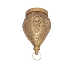 Qazqa plafondlamp mowgli goudkleurig e27