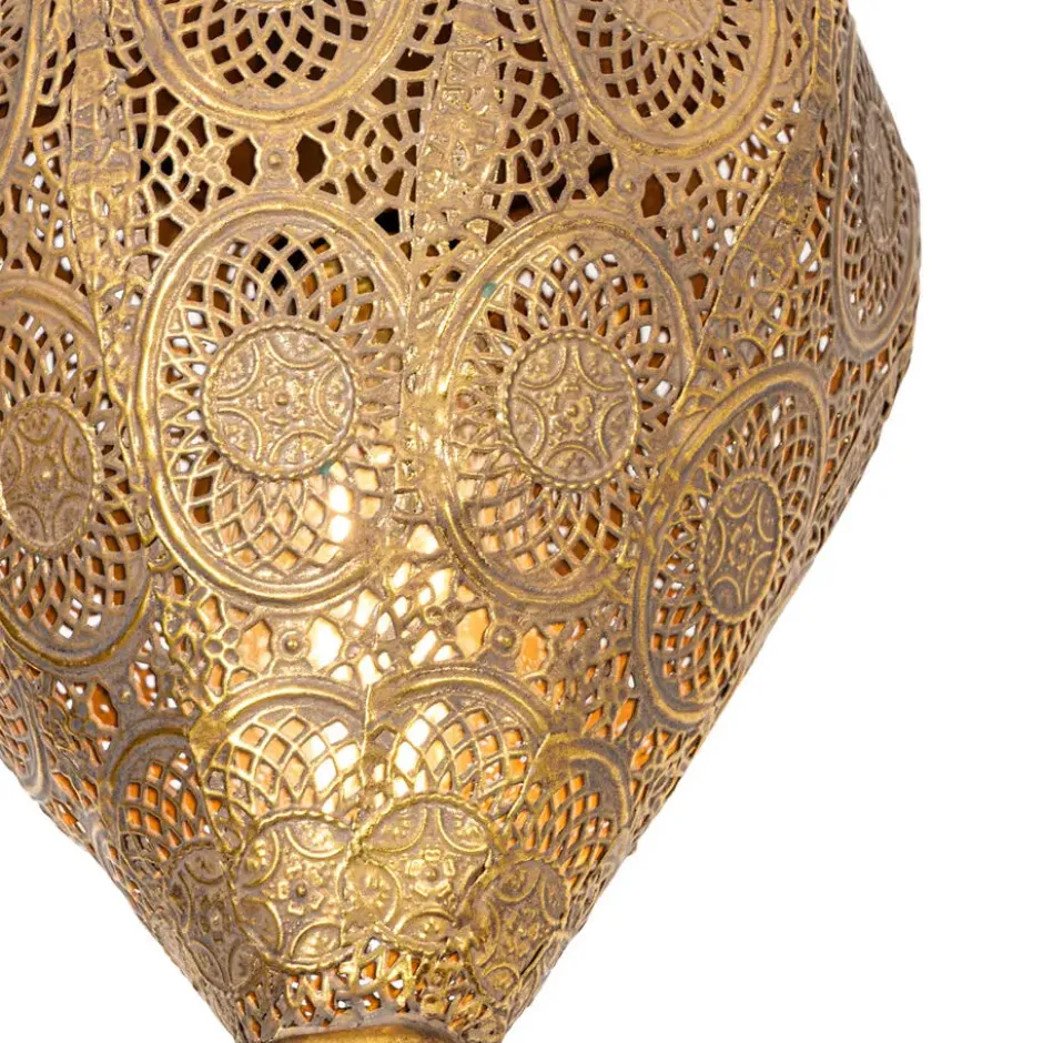Qazqa plafondlamp mowgli goudkleurig e27