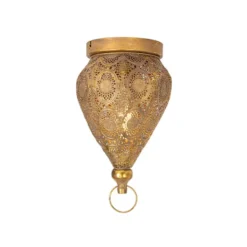 Qazqa plafondlamp mowgli goudkleurig e27