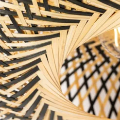 Qazqa plafondlamp ostrava zwart e27