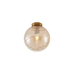 Qazqa plafondlamp pillon goudkleurig e27