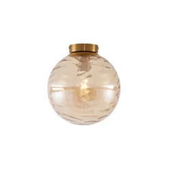 Qazqa plafondlamp pillon goudkleurig e27