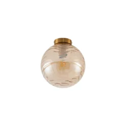 Qazqa plafondlamp pillon goudkleurig e27