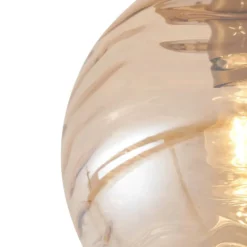 Qazqa plafondlamp pillon goudkleurig e27