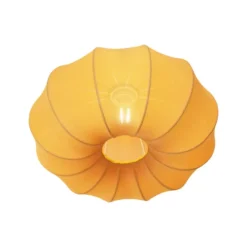 Qazqa plafondlamp plu ayesha goudkleurig e27