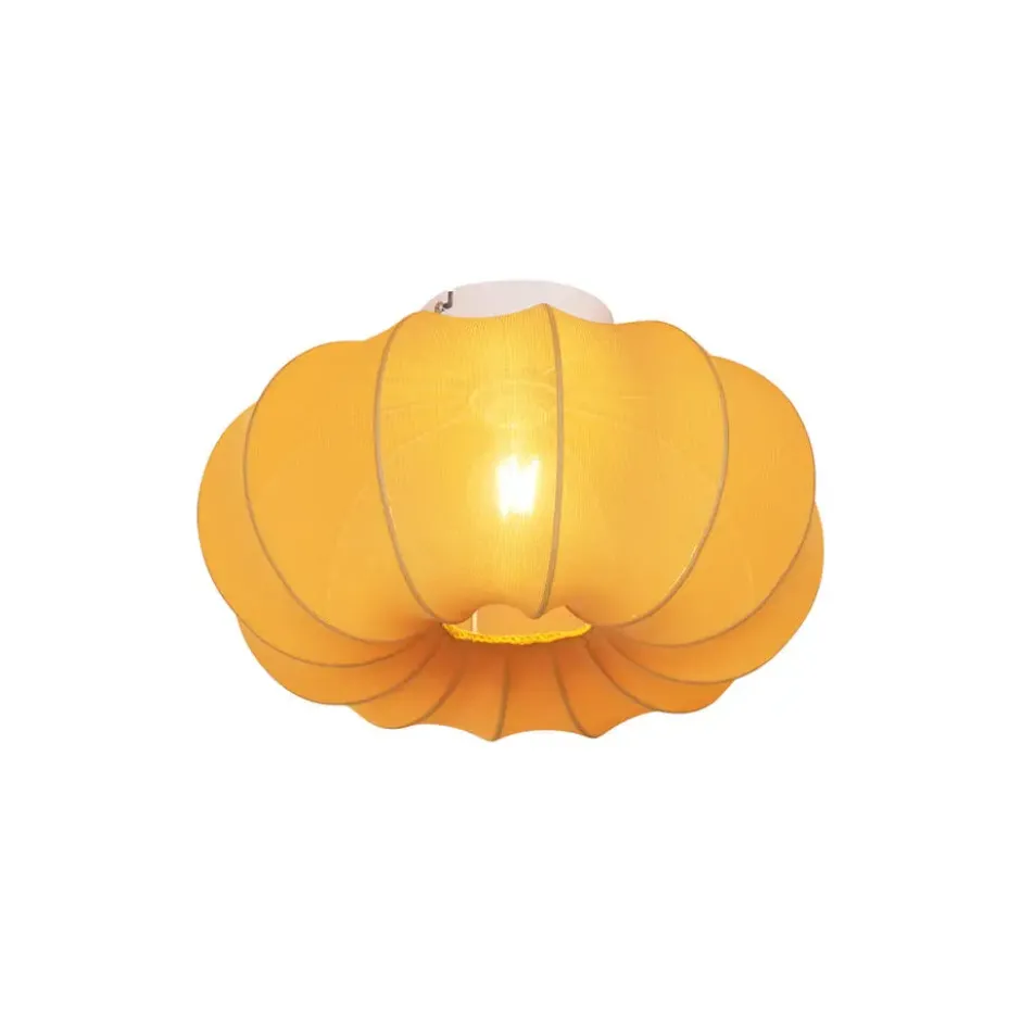 Qazqa plafondlamp plu ayesha goudkleurig e27