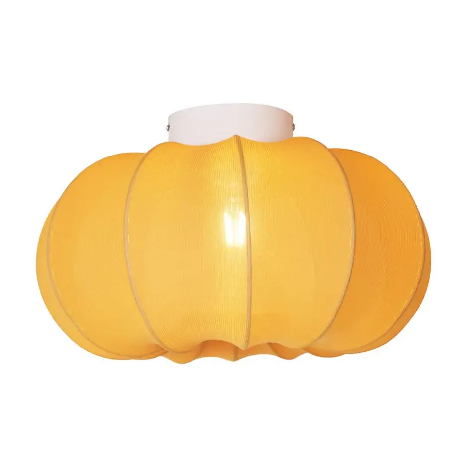 Qazqa plafondlamp plu ayesha goudkleurig e27