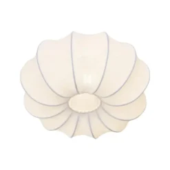 Qazqa plafondlamp plu ayesha wit e27