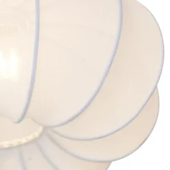 Qazqa plafondlamp plu ayesha wit e27