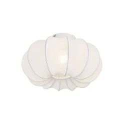 Qazqa plafondlamp plu ayesha wit e27