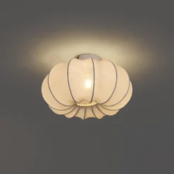 Qazqa plafondlamp plu ayesha wit e27