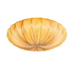 Qazqa plafondlamp plu beige e27