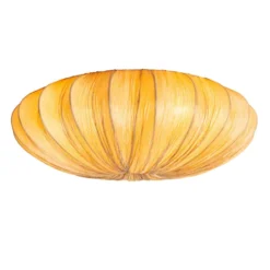 Qazqa plafondlamp plu beige e27