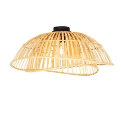 Qazqa plafondlamp pua beige e27
