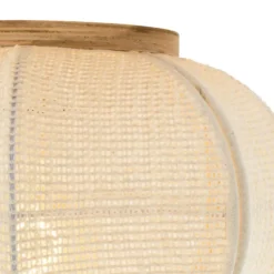 Qazqa plafondlamp rob beige e27
