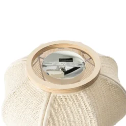 Qazqa plafondlamp rob beige e27