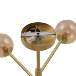 Qazqa plafondlamp ryan goudkleurig g9