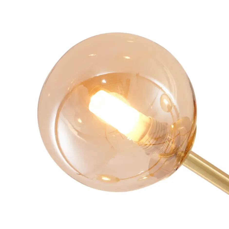 Qazqa plafondlamp ryan goudkleurig g9