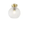 Qazqa plafondlamp sphere goudkleurig e27