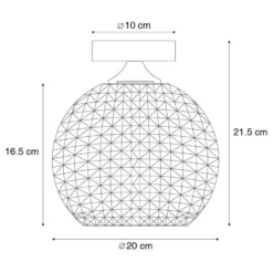 Qazqa plafondlamp sphere goudkleurig e27