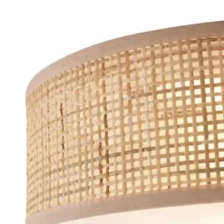 Qazqa plafondlamp trammy beige e27