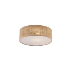 Qazqa plafondlamp trammy beige e27