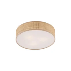 Qazqa plafondlamp trammy beige e27