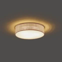 Qazqa plafondlamp trammy beige e27